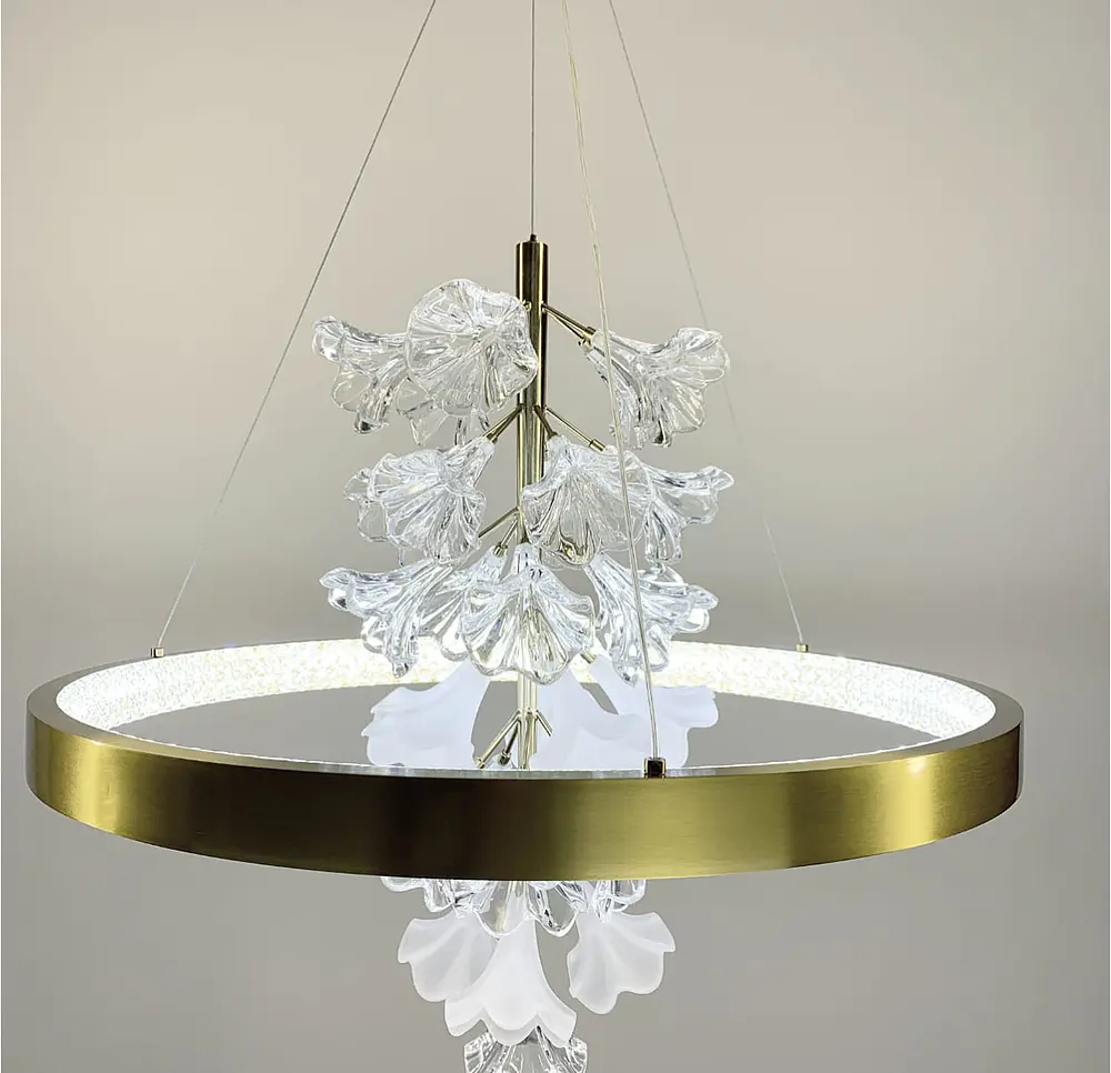 Светодиодная люстра с нежными цветами Line.F Диаметр 60см - фото 8