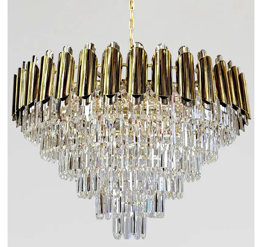 Велика каскадна кришталева люстра Artlight 88128/800, золото, 18 ламп E14, Ø79,7 см, від 20-30 м² - фото 3