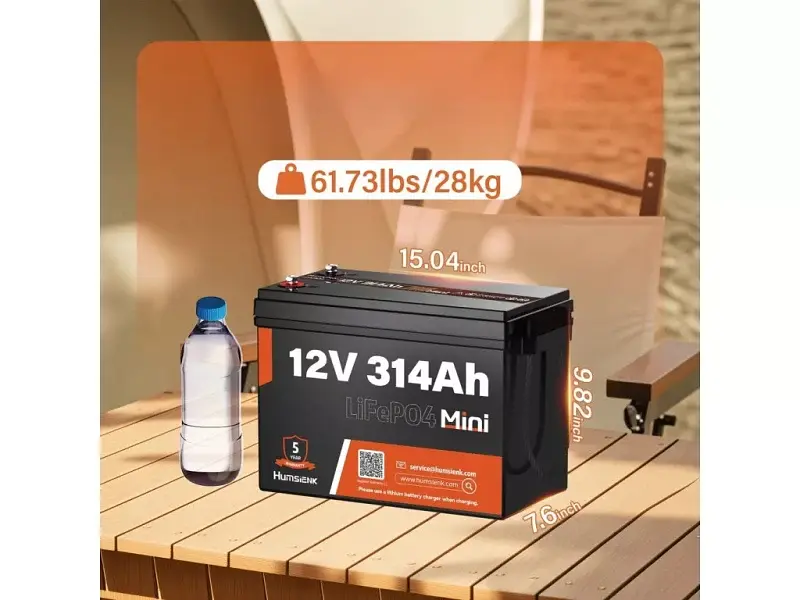 Акумулятор для ДБЖ/інвертора Humsienk LiFePO4 12V 314Ah Bluetooth (HS12V314AH200MINIBT) - фото 4