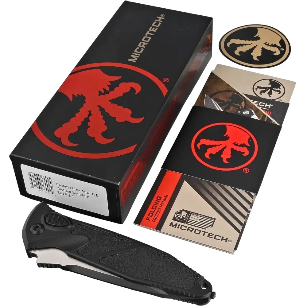 Ніж Microtech Socom Elite Auto Tanto Point Tactical Black - фото 4