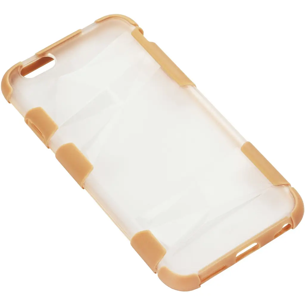 Чохол-накладка Toto TPU+PC+PU case iPhone 6/6s Gold - фото 2