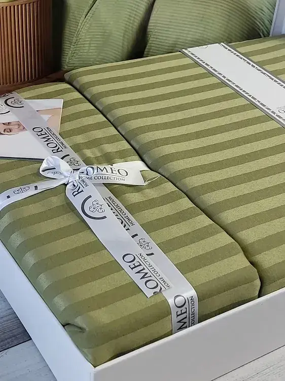 Постільна білизна Moss Сатин-Stripe Romeo Home pbe0051822 - фото 2