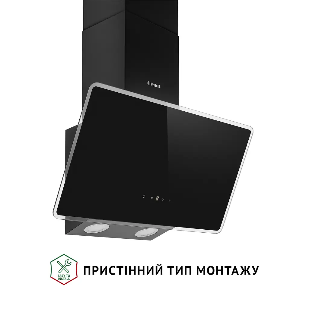 Витяжка декоративна похила PERFELLI VICCO 6HSR NERO - фото 2