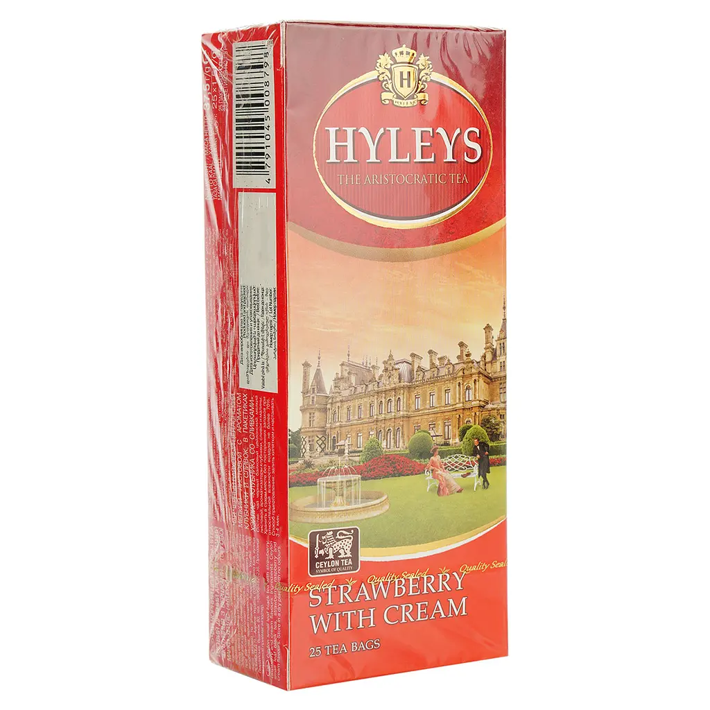 Чай Hyleys Strawberry with cream 37.5 г (25 шт. x 1.5 г) - фото 2