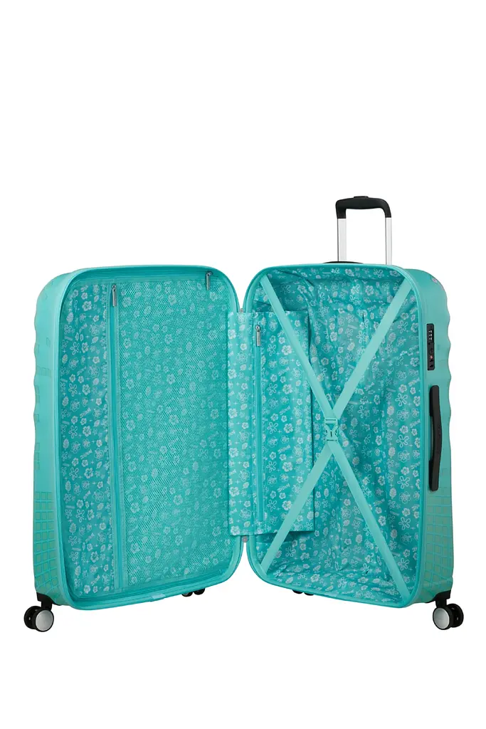 Чемодан American Tourister WAVEBREAKER DISNEY 77 см STITCH FLOWER 77х52х29 31C*57021 - фото 2