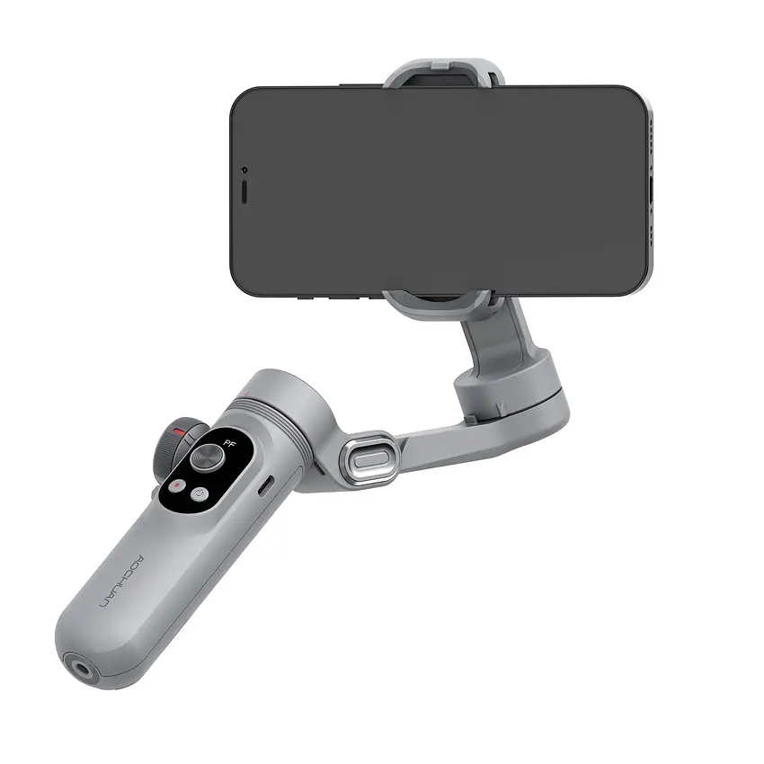 Триосьовий стабілізатор AOCHUAN Professional Gimbal Stabilizer for Smartphone SMART X Pro Сірий - фото 2