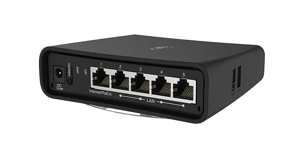 Маршрутизатор Mikrotik RBD52G-5HacD2HnD-TC hAP ac²with 716MHz CPU, 128MB RAM, 5 x Gbit LAN, built-in - фото 3
