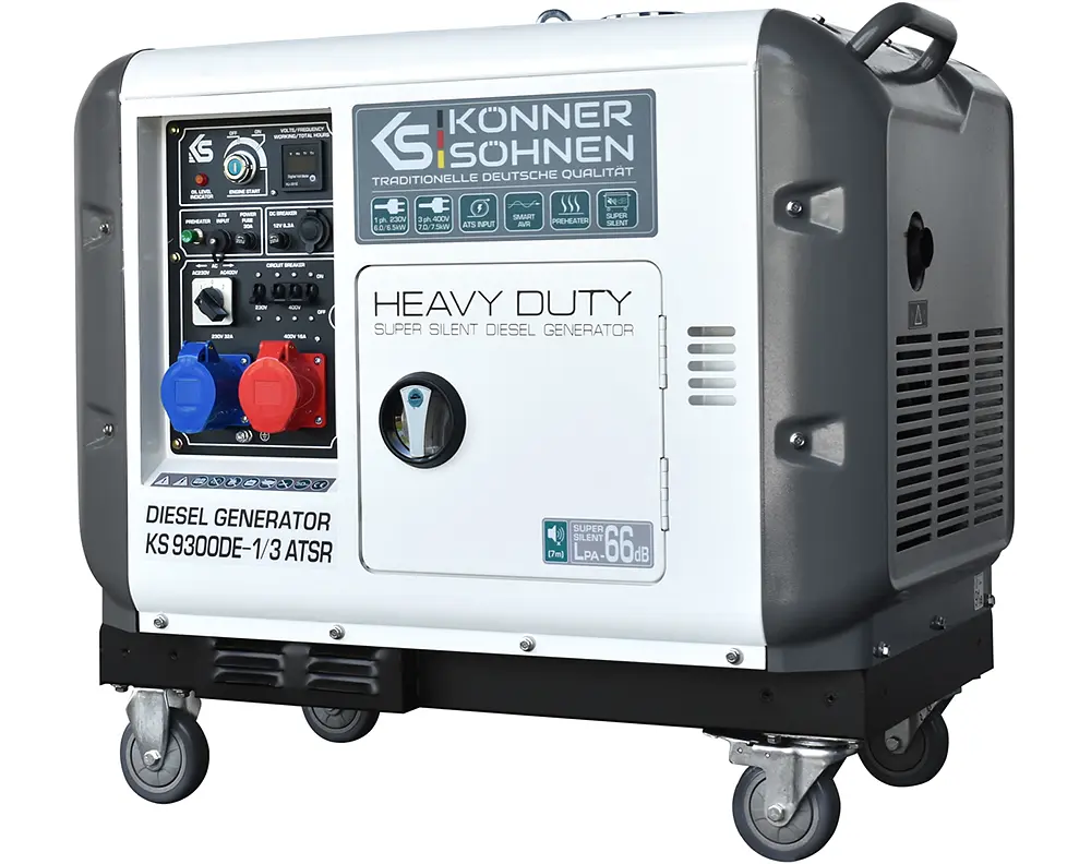 Генератор дизельний Konner&Sohnen 7/7.5 кВт KS 9300DE-1/3 ATSR - фото 2