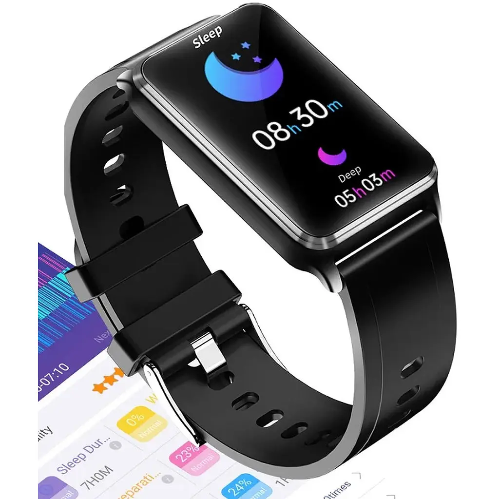 Смарт-годинник Lemfo EP02 з тонометром та зняттям ЕКГ (Чорний) - фото 3