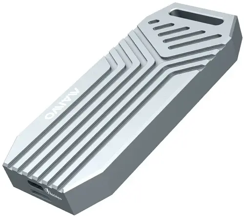 Кишеня зовнішня Maiwo, Grey, M.2, Type-C 4.0, 1xM.2 NVMe, формат 2280, алюмінієвий корпус (K1695) - фото 2