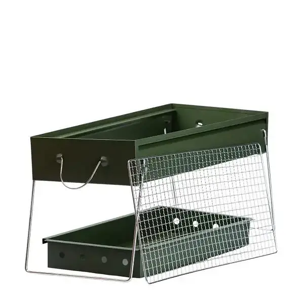 Мангал портативный TS Kitchen складной переносной с хромированной решеткой HP461GR - фото 6