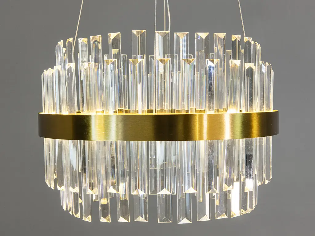 Люстра стельова LED Diasha 840/400BR Efect, 80W, кришталь, бронза, сучасний стиль для вітальні - фото 3