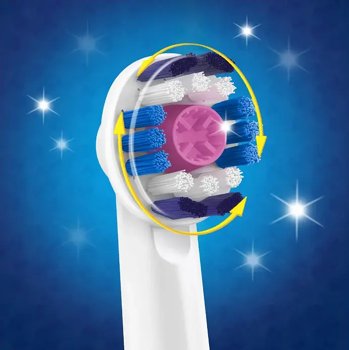 Насадка для зубної щітки Oral-B EB18-2 3D White 2 шт. [68113] - фото 2