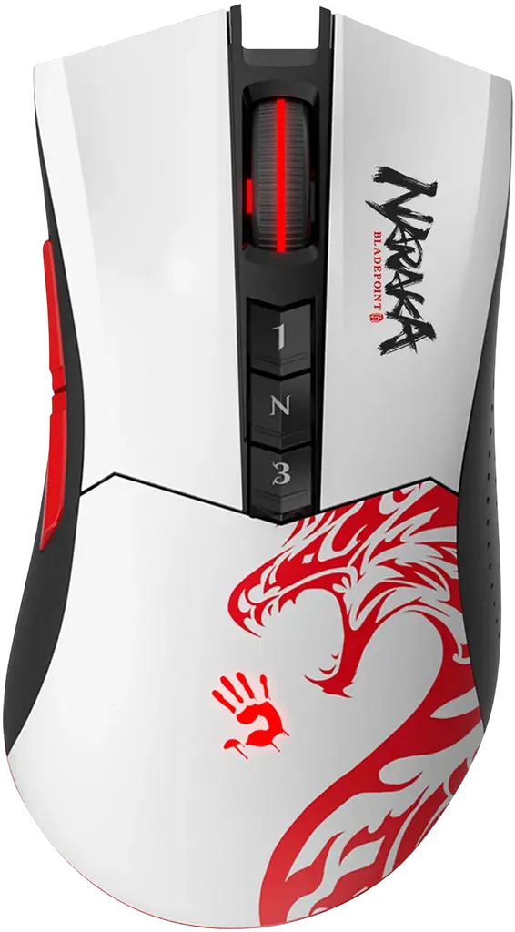 Миша бездротова A4Tech Bloody R90 Plus Naraka White - фото 2