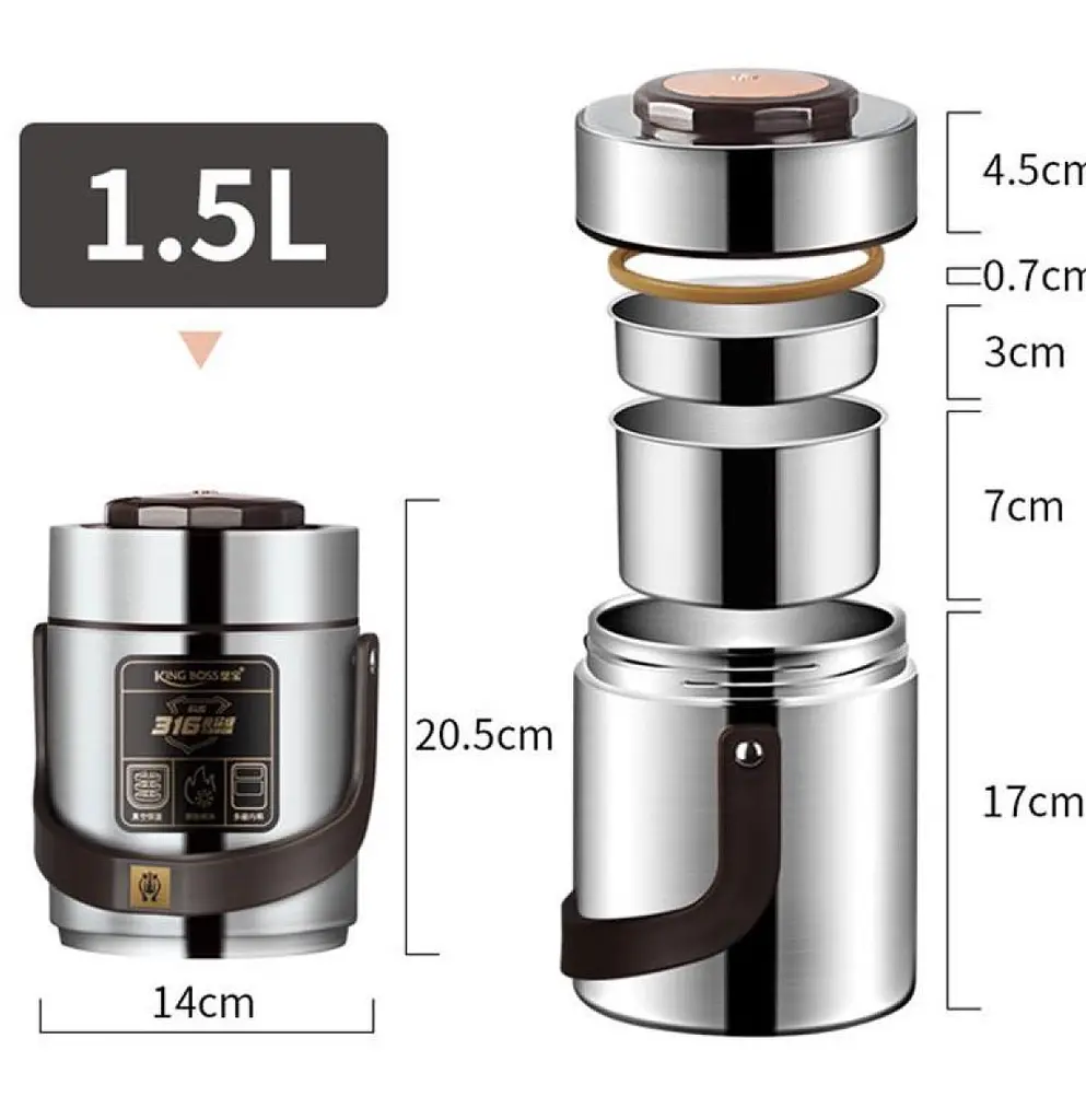 Термос харчовий King Boss HP156R 1,5л - фото 4