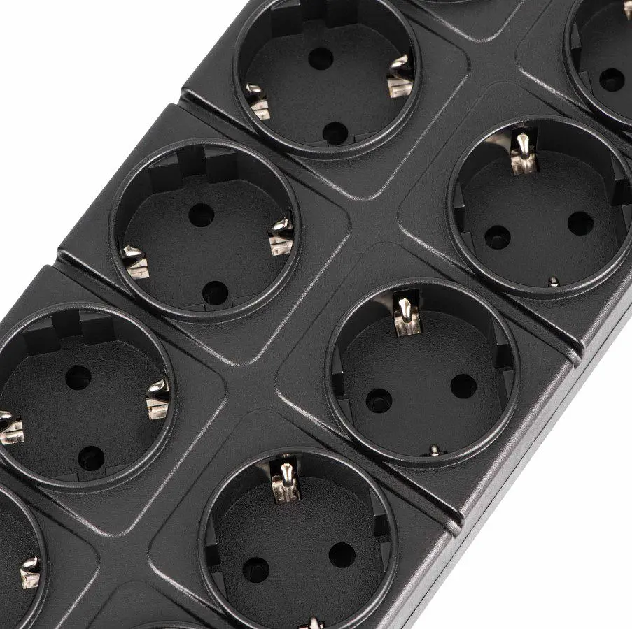 Сетевой фильтр-удлинитель 2E SP-10M-3USB-BK 3м, 10xТипF, 16A, 3xUSB-A, 1xUSB-C - фото 5