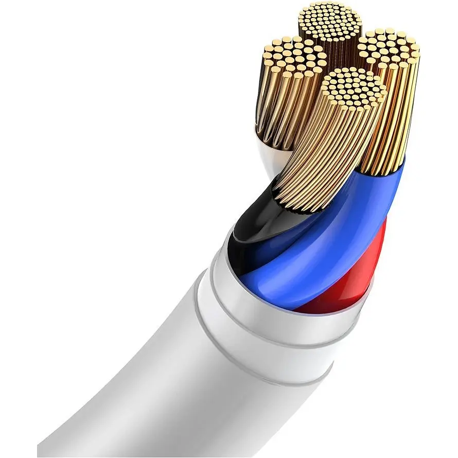 Кабель Baseus Simple Wisdom Data Cable Kit USB-A to Lightning PD 2.4A 1.5m White 2шт (TZCALZJ-02) [113840] - фото 2