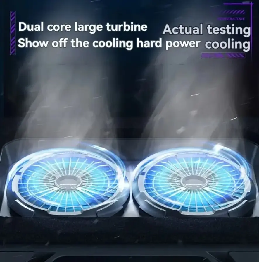 Охолоджувальна підставка для ноутбука 17.3 дюйма Ice Coorel A-5 2xfan 2300RPM - фото 5