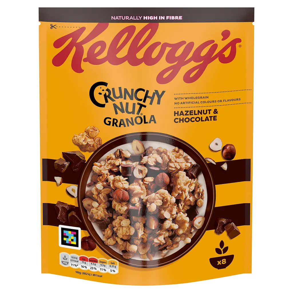 Мюслі Kellogg's Crunchy Nut Hazelnut & Chocolate 380 г