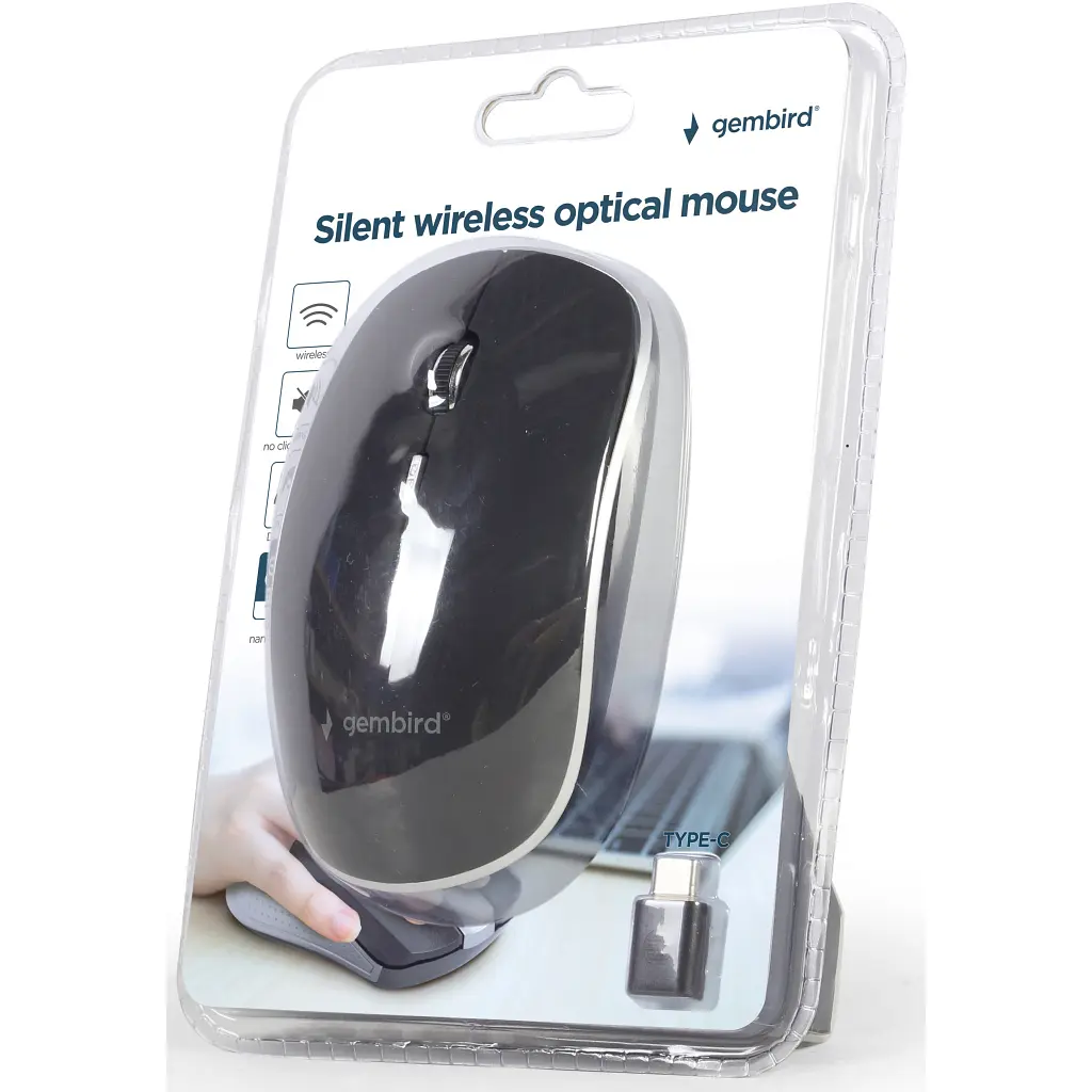 Мишка Gembird MUSW-4BSC-01 Wireless Black (MUSW-4BSC-01) - фото 3