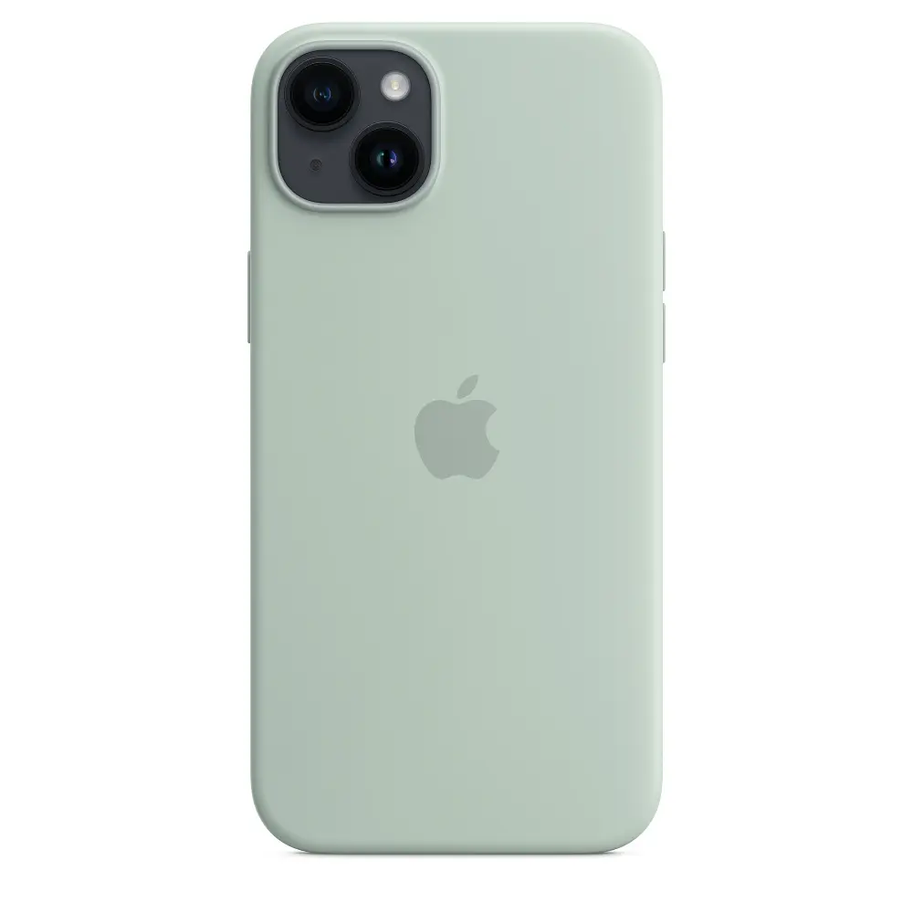 Чохол Silicone Case з MagSafe для Apple iPhone 14 Plus (Succulent) ААА [72710] - фото 3