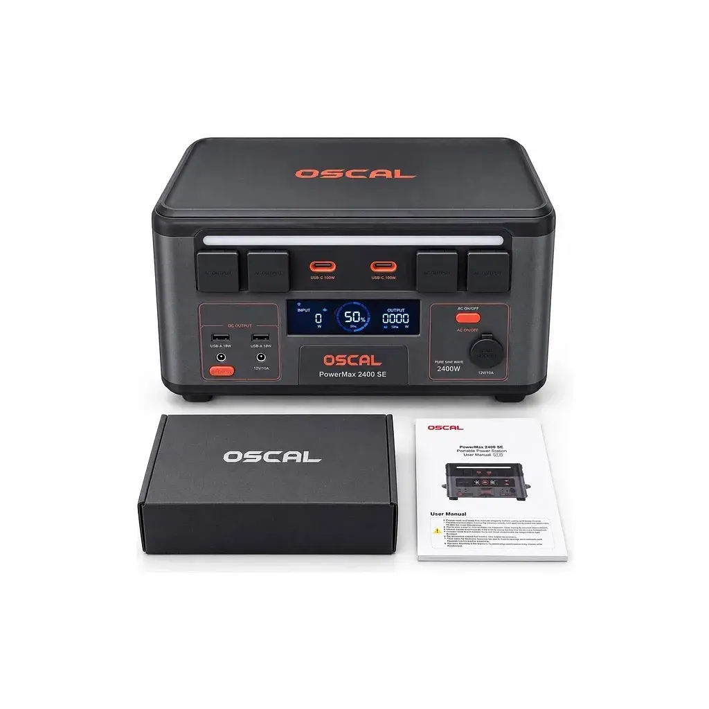 Зарядна станція Oscal PowerMax 2400 SE, 2016Wh (PowerMax 2400 SE) - фото 4
