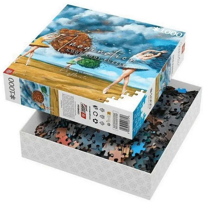 Пазл класичний GoodLoot Imagination: Rafal Olbinski The Shape of Color Green Puzzles 1000 елементів (5908305243717) - фото 2