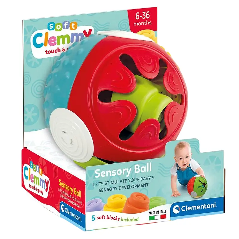 Розвиваюча іграшка Clementoni Sensory Ball серія Soft Clemmy (17689) - фото 9