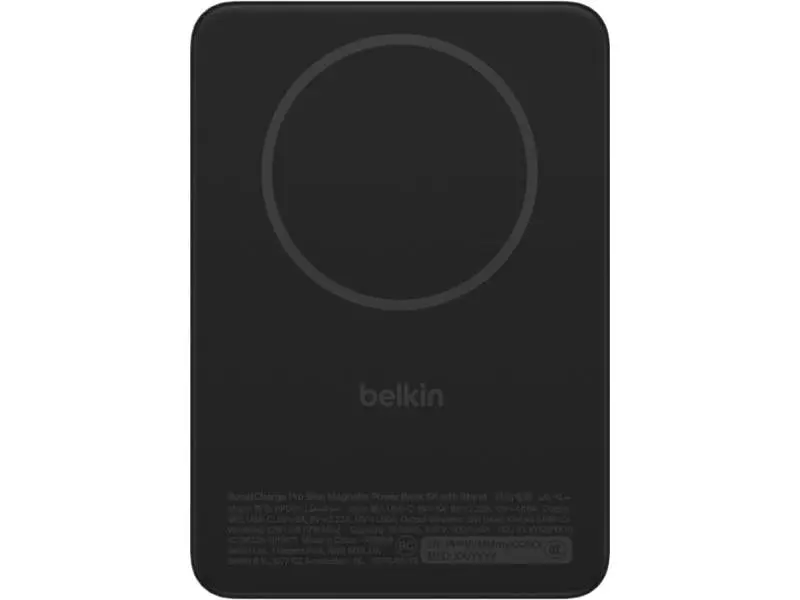 Зовнішній акумулятор (Power Bank) Belkin BoostCharge Slim 5000mAh with Kickstand Black (BPD011HQBK) - фото 4