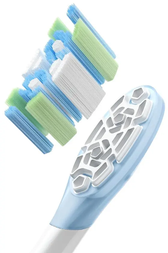 Насадки стандартні (Clean) набір 3 штуки для зубної щітки Xiaomi Oscillation Electric Toothbrush Replacement Heads (BHR9817TY) - фото 7