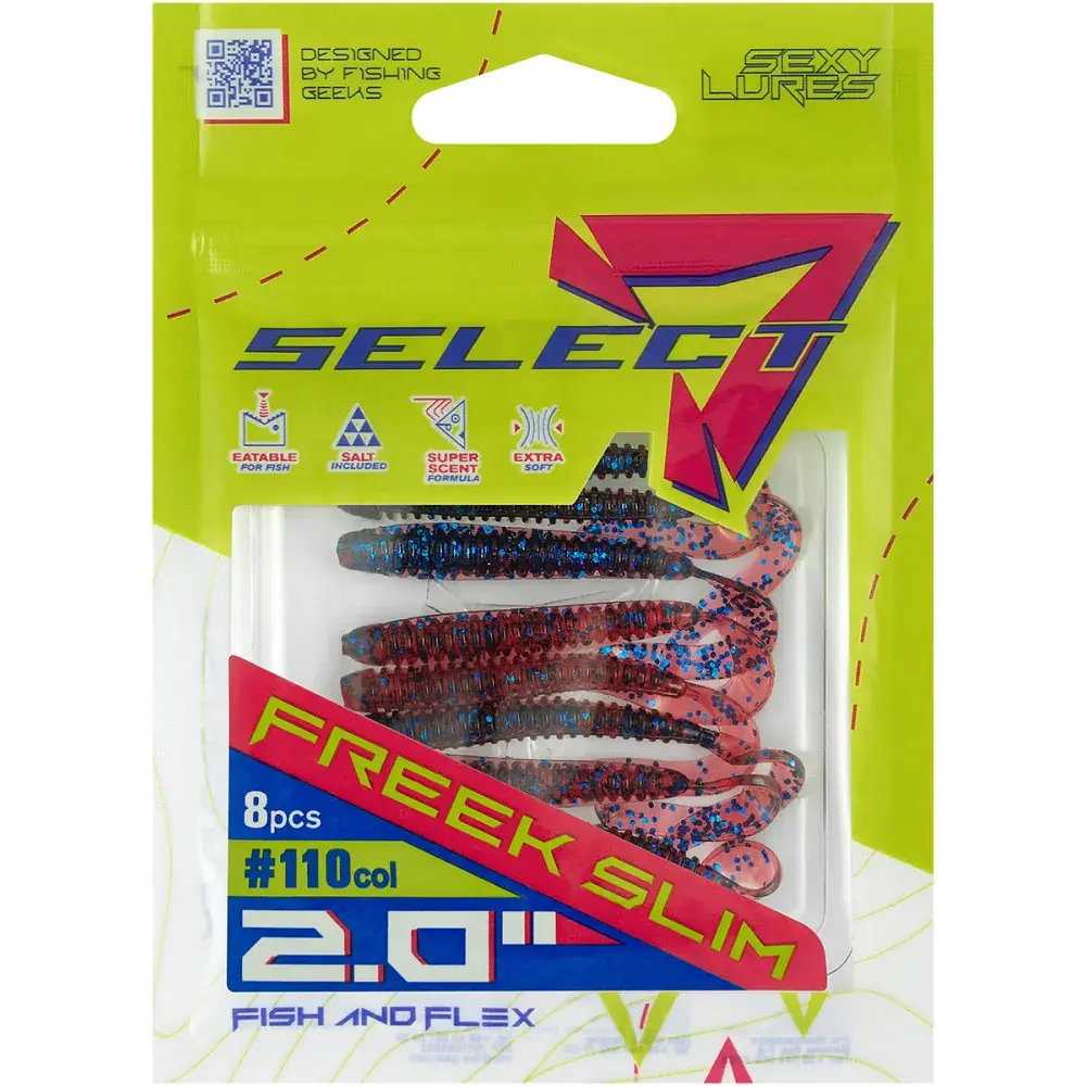 Силікон Select Freek Slim 2" 110 FE (8 шт/уп) - фото 2