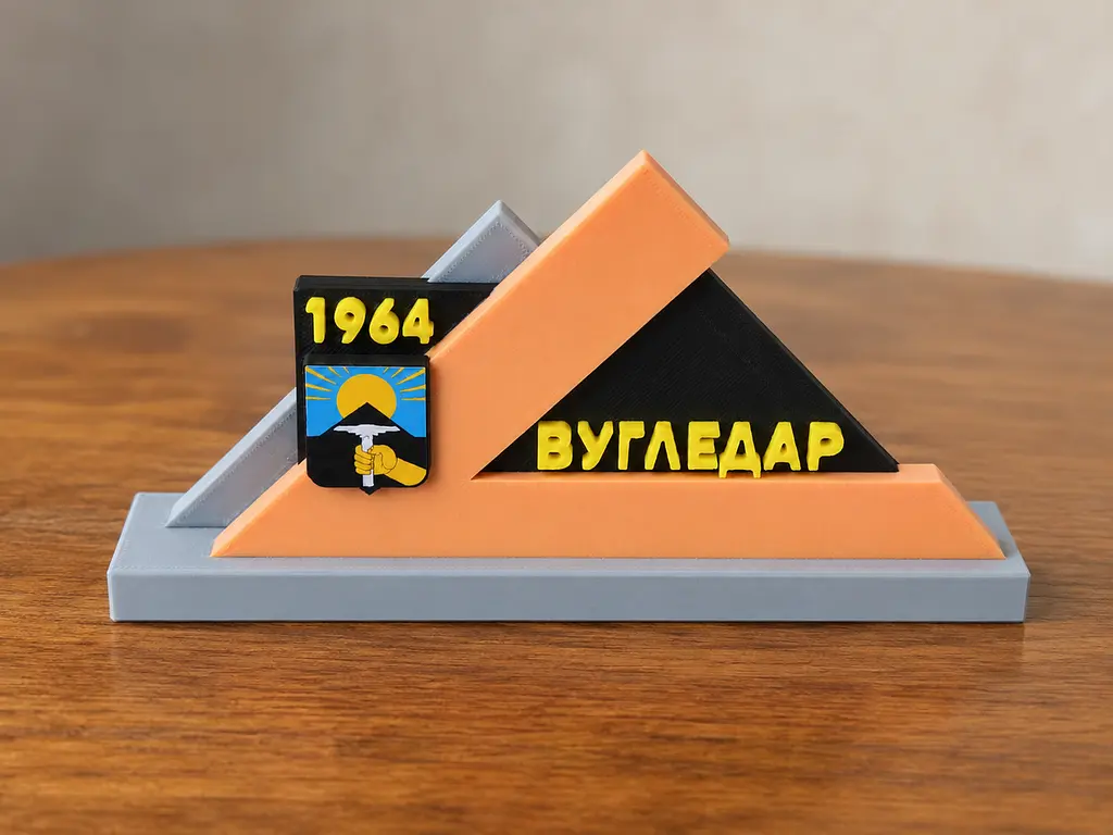 Подарункова стела «Вугледар» для військового, ветерана, волонтера — патріотичний сувенір - фото 3