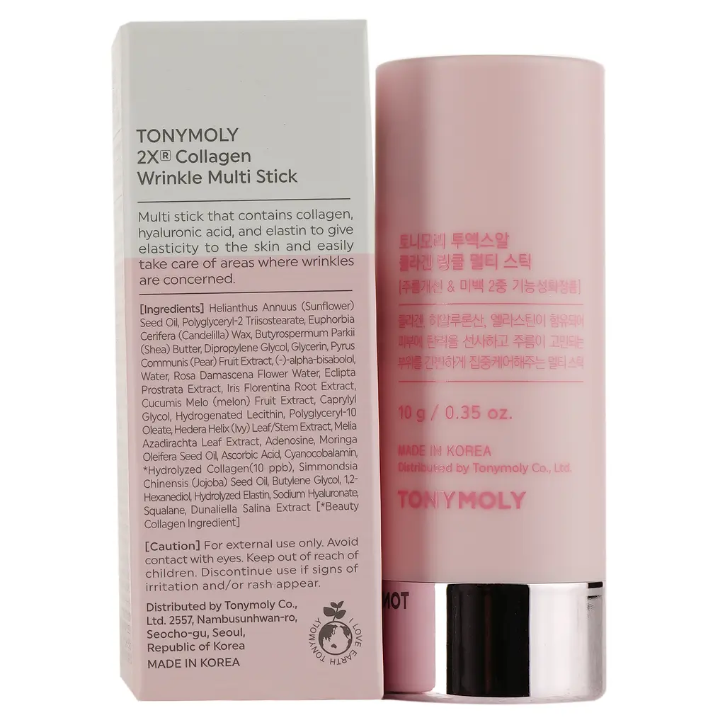 Стік для обличчя Tony Moly 2x Collagen Wrinkle Multi Stick, з колагеном, 10 г - фото 2