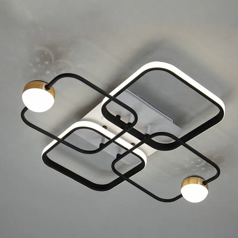 Led люстра з ефектом зоряного неба MX2990-2+2A WH+BK - фото 4