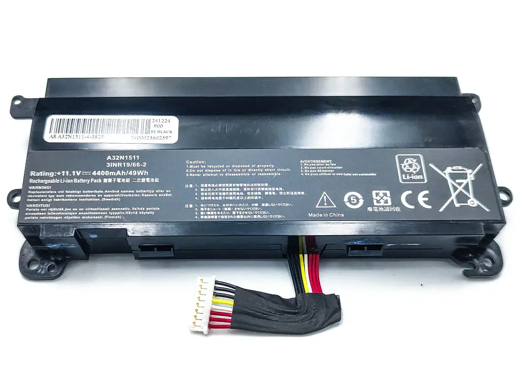 Акумулятор A32N1511 для Asus G752, G752VT, G752VL, G752VY, GFX72 (11.1V 4400 mAh 49Wh) - фото 2