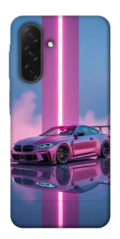 TPU чохол Demsky Pink neon car для Samsung Galaxy A26 5G