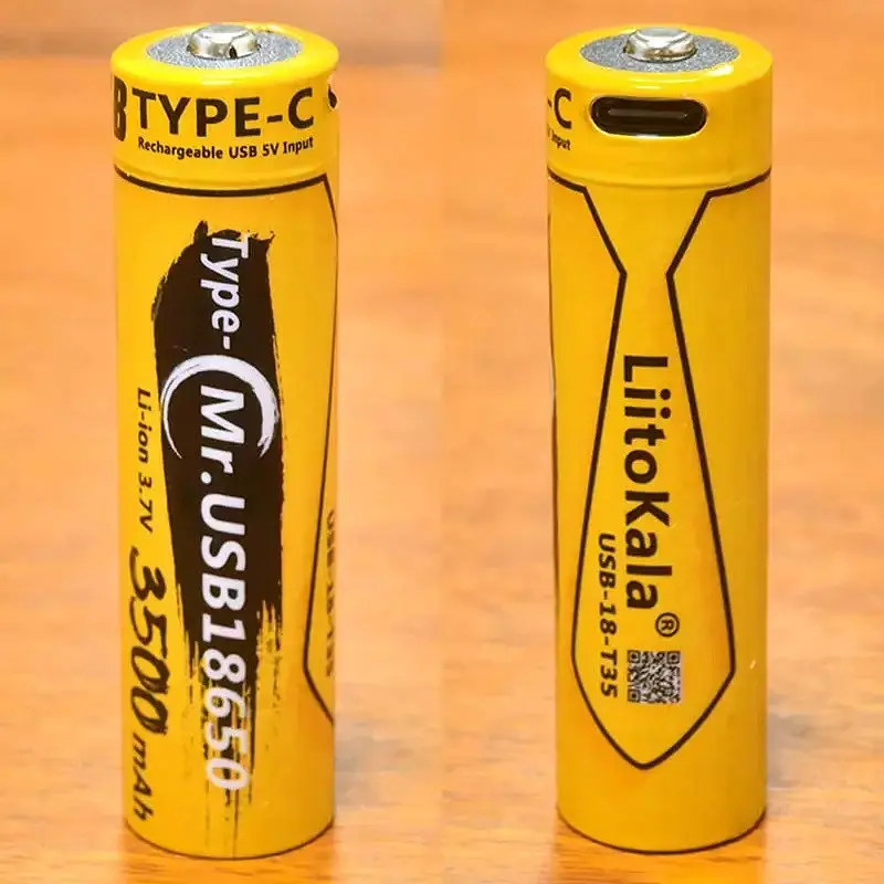 Акумулятор LiitoKala USB-T35-18650 3500mAh (Original) - фото 4