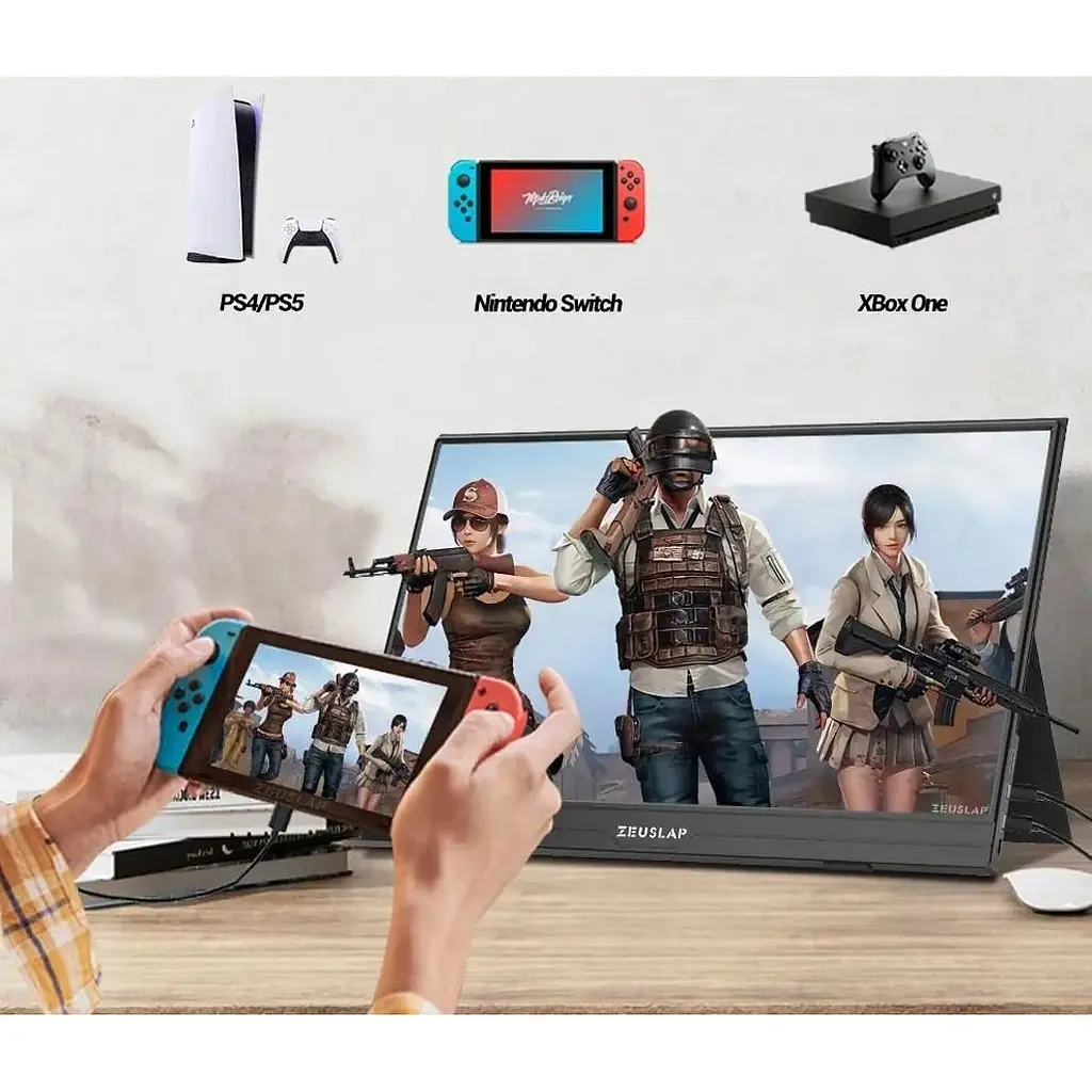 Портативный монитор Zeuslap AP156 Black [114220] - фото 4