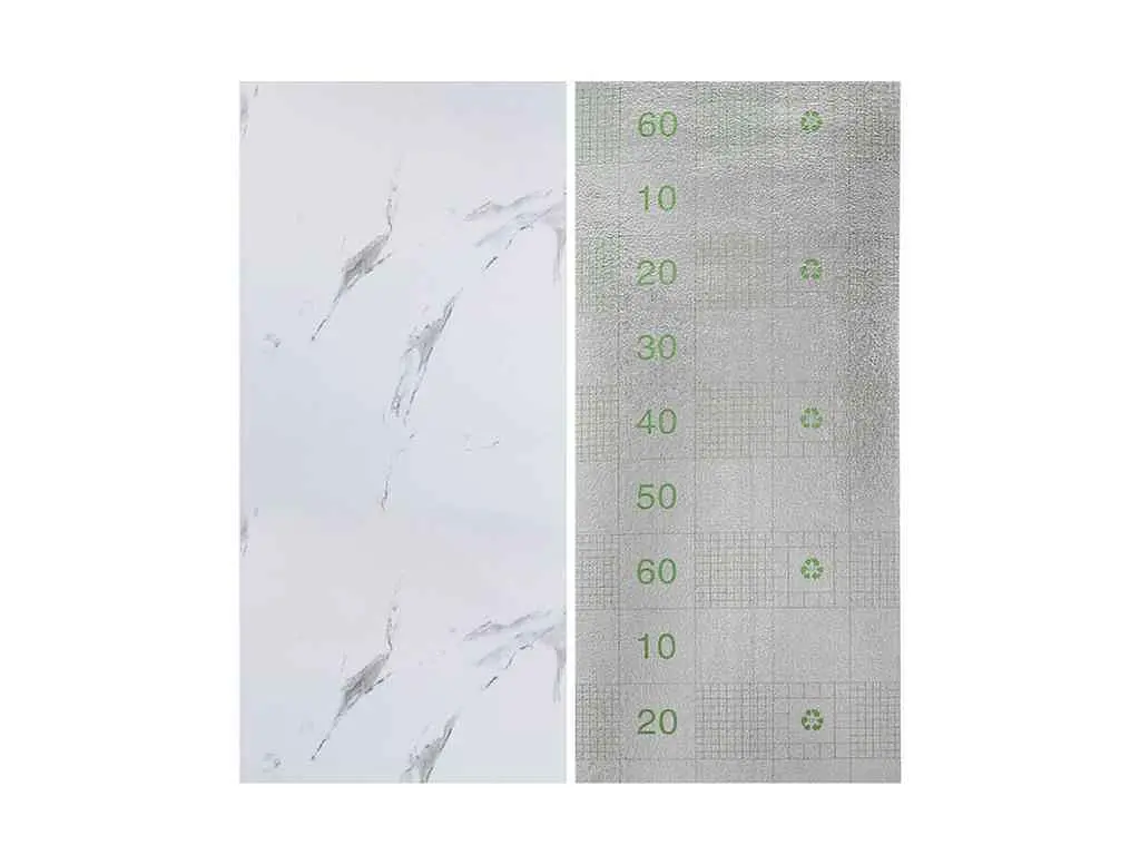 Самоклеюча вінілова плитка в рулоні STICKER WALL 600*3000*2мм Білий повітряний мармур Глянсова SW-00001287 - фото 5