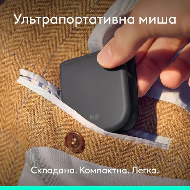 Мишка Logitech Mobi Fold Bluetooth Graphite (910-007604) - фото 2