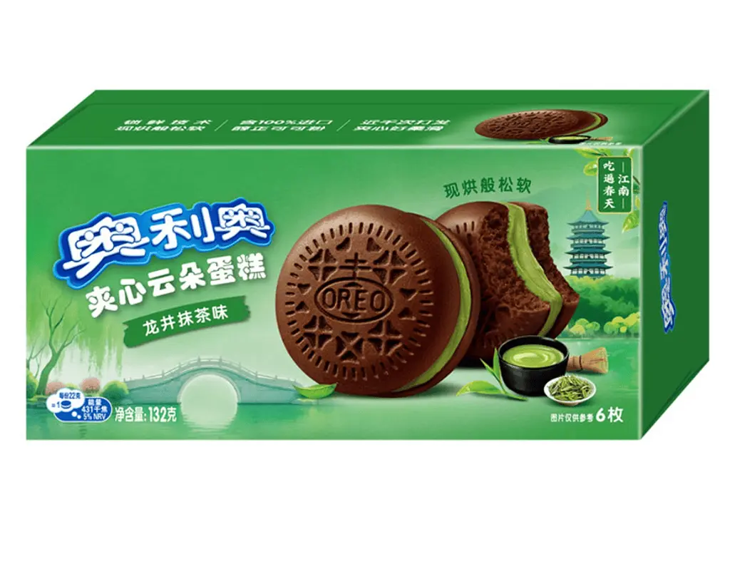 Тістечка Oreo Cloud Cake Longjing Matcha Flavor 132г