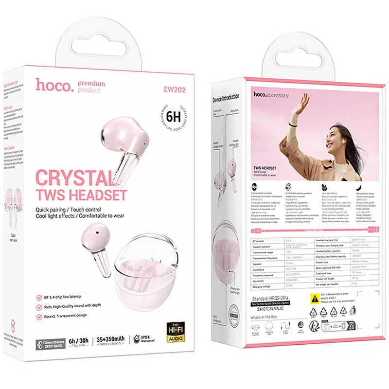 Беспроводные TWS наушники Hoco EW202 Magic - фото 2