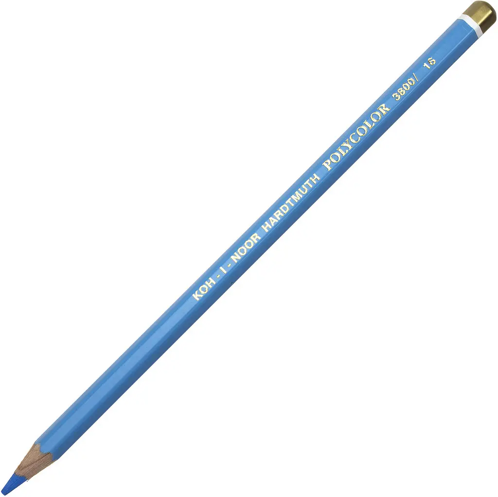 Олівець кольоровий Koh-i-noor Polycolor художній ice blue/блакитний крижаний 3800/15