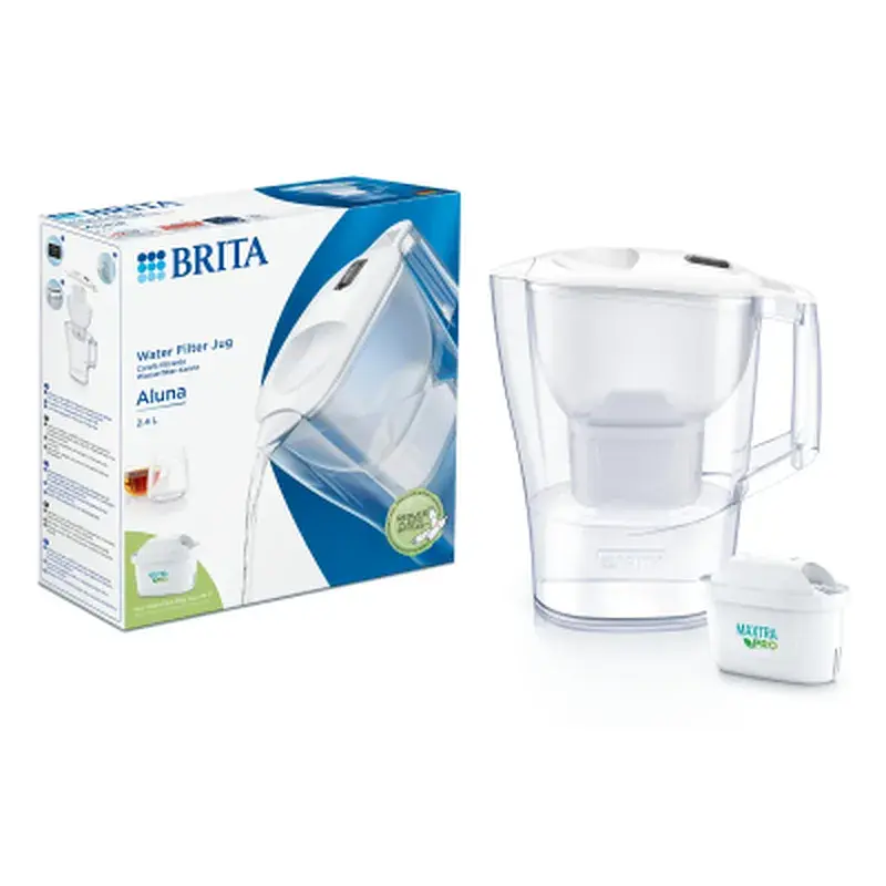Фільтр-глечик Brita Aluna Memo MXPro 2.4л (1.4л очищеної води) з фільтр-картриджем, білий (1052801) - фото 7