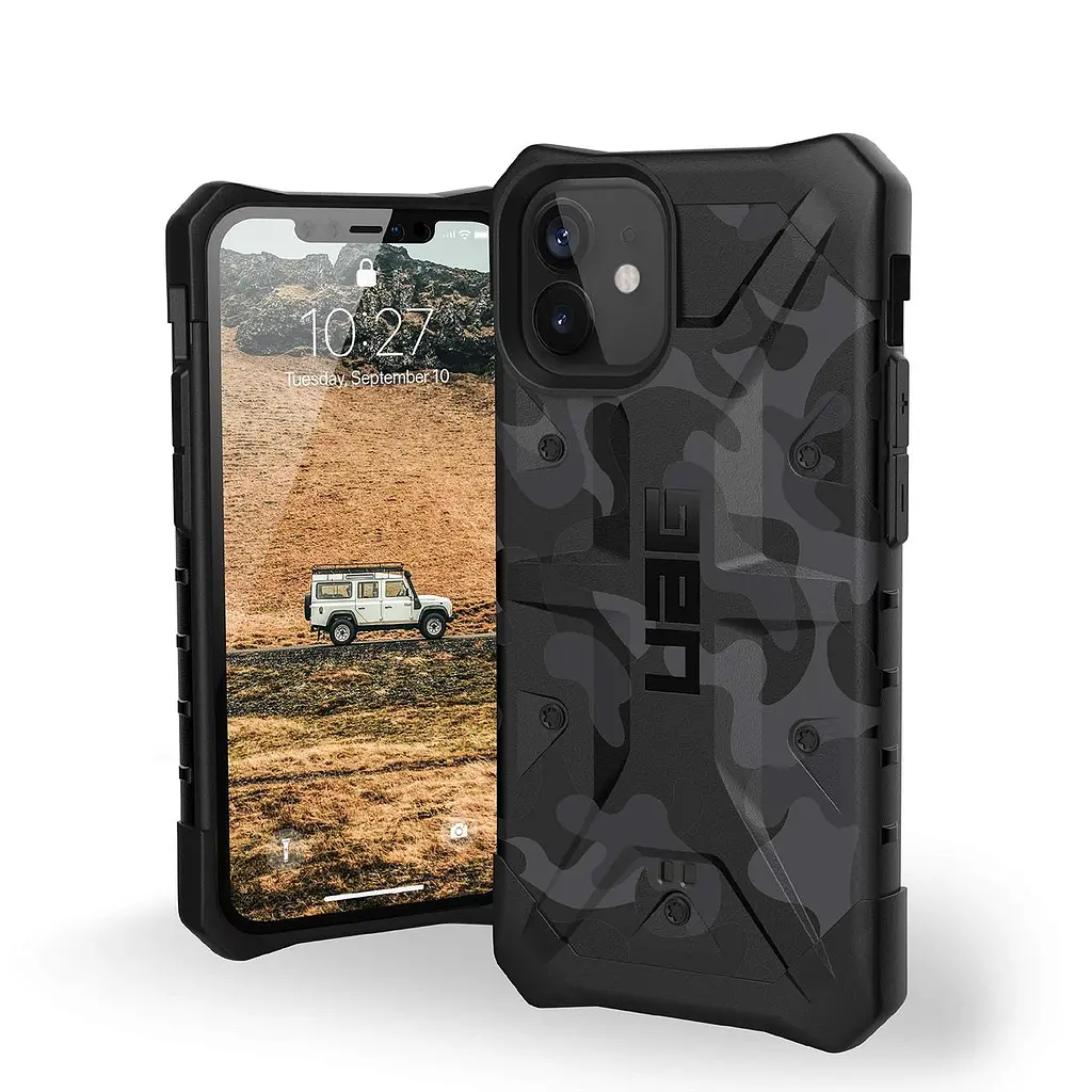 Чохол оригінальний протиударний UAG Pathfinder SE (Original) 112347114061 для iPhone 12 Mini (5.4") Midnight Camo - фото 2