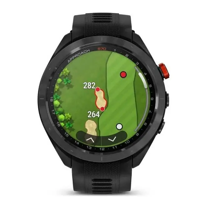 Смарт-часы Garmin Approach S70 47mm B. Ceramic Bezel w. Black S. Band (010-02746-02/12) - фото 4