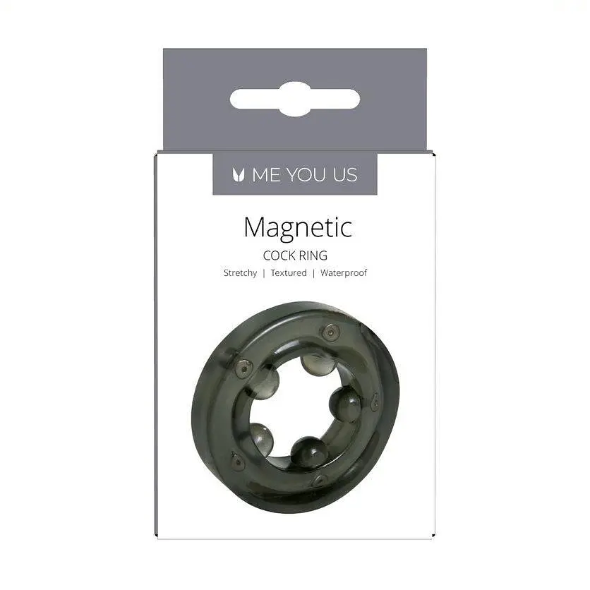 Эрекционное кольцо Me You Us Linx Magnetic 2.5 см черный - фото 4