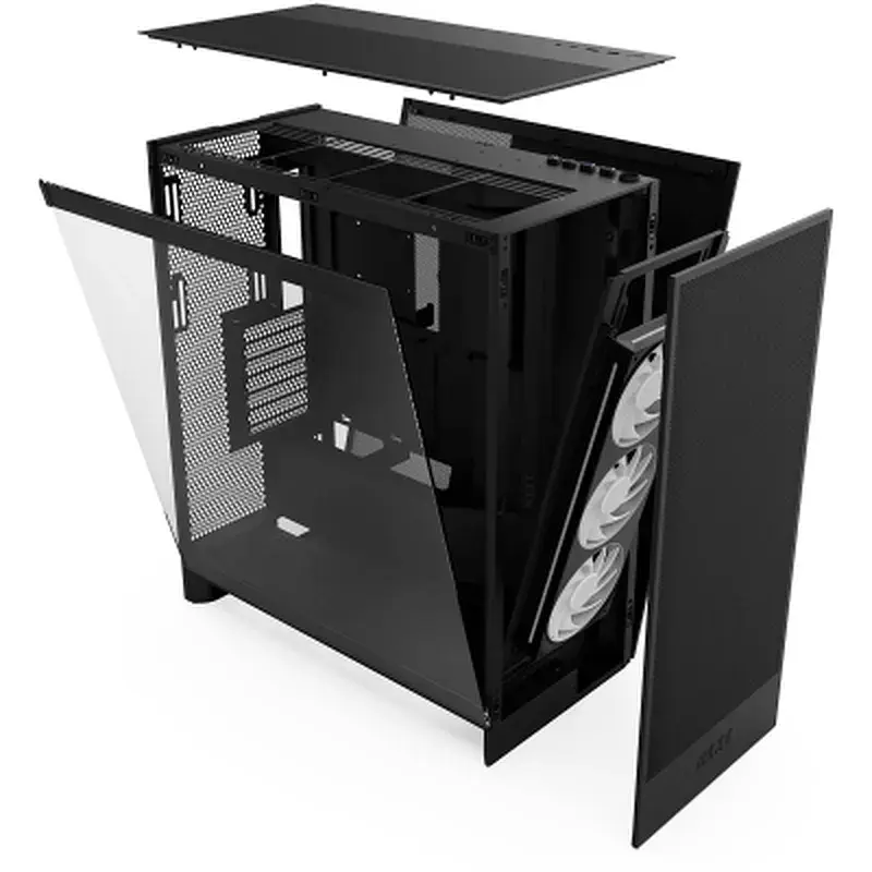 Корпус для ПК NZXT H7 Flow RGB All Black (CM-H72FB-R1) - фото 10
