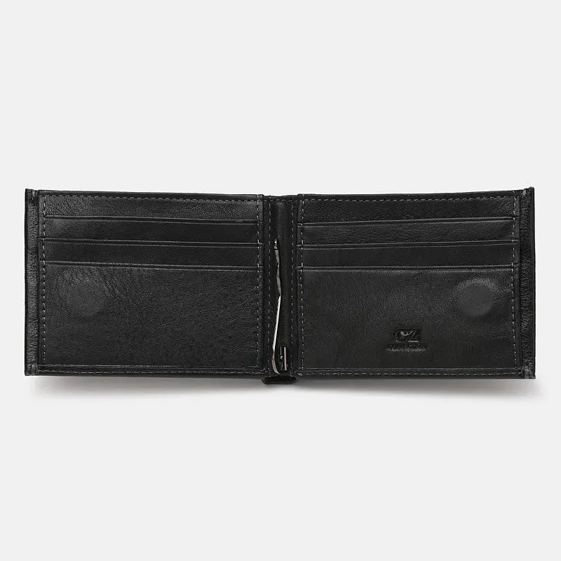 Кошелек мужской кожаный на магните Ricco Grande 555a-8 черный - фото 4