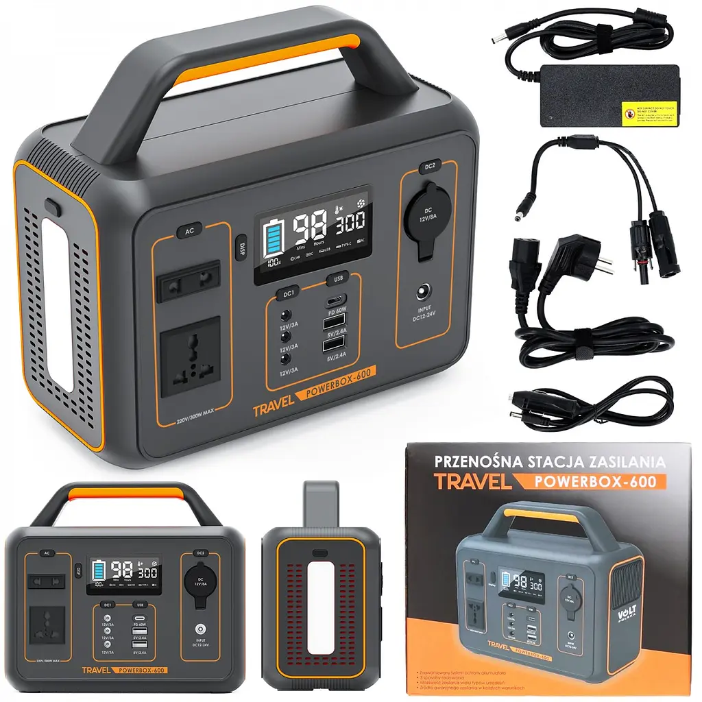 Портативна електростанція Volt Polska Travel Powerbox 600 (300W) 280Wh - фото 2